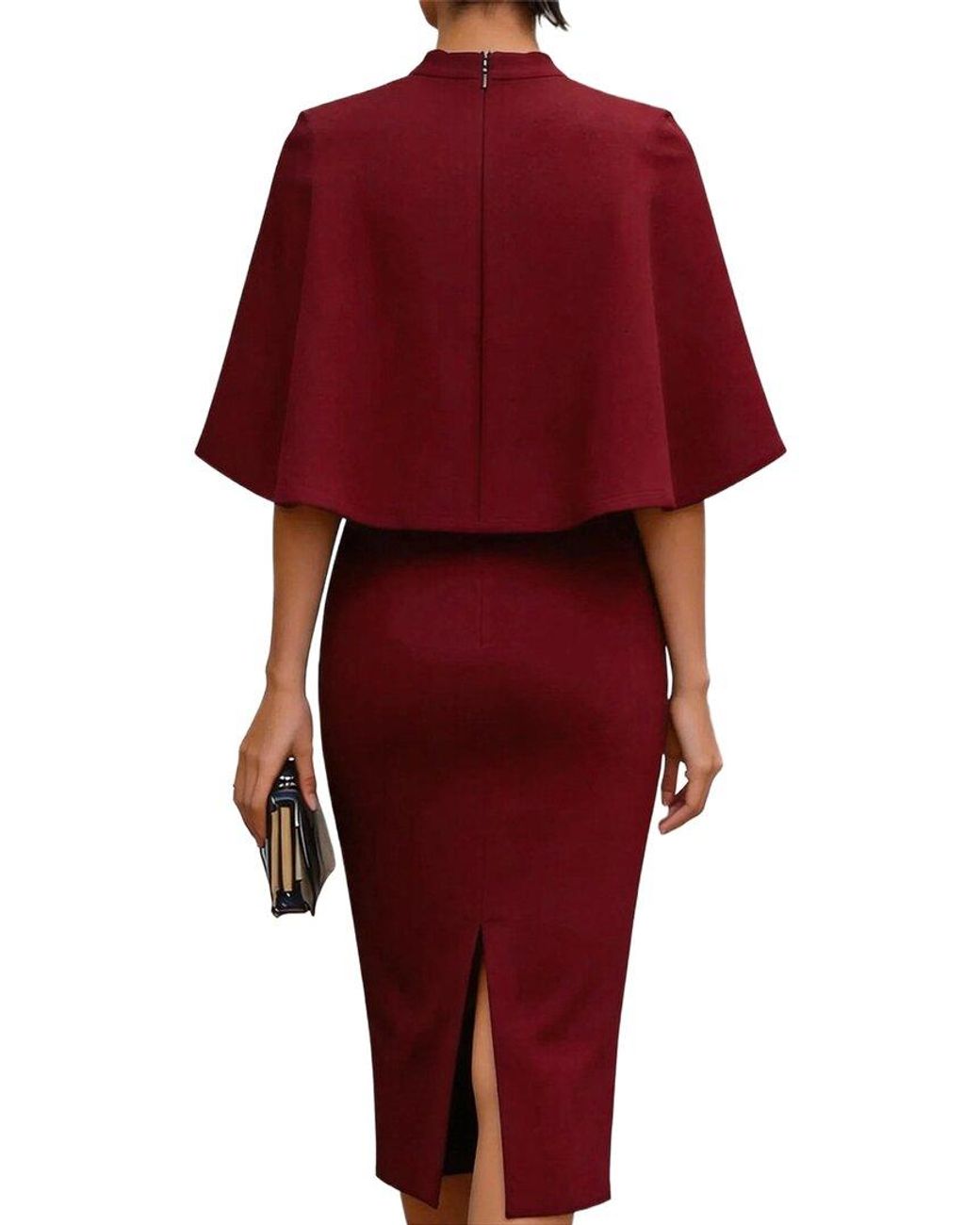 Tedora Red Midi Dress