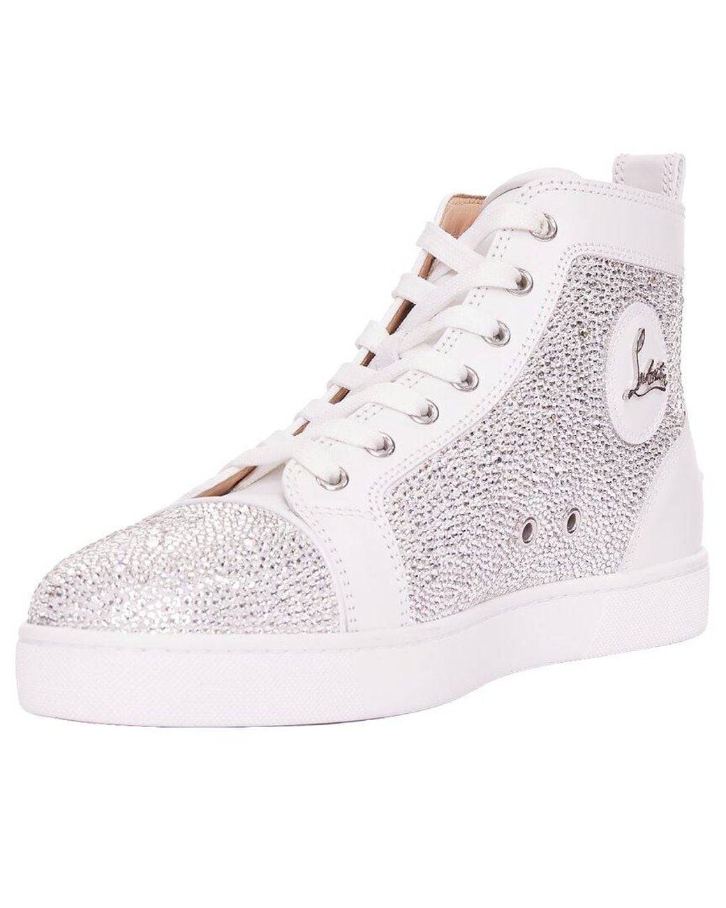 Christian Louboutin Natural Leather Louis Strass Sneaker (Authentic Pre-Loved) for men