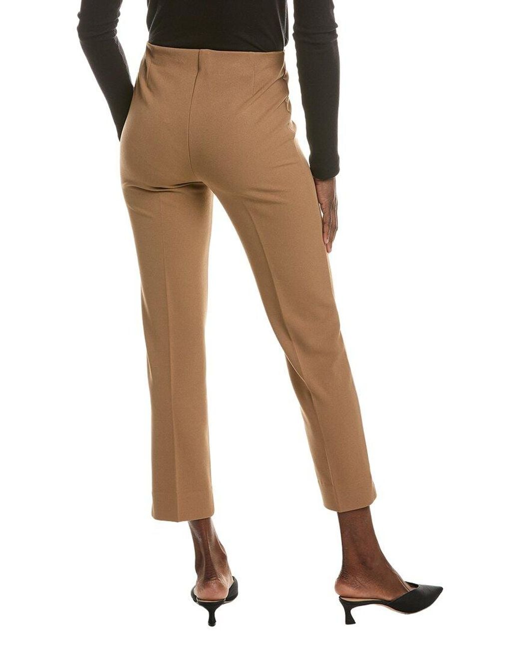 Anne Klein Brown Hollywood Waist Slim Ankle Pant