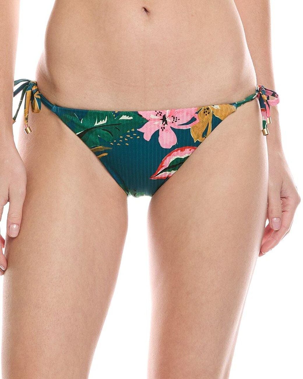 Vitamin A Green Elle Tie Side Bikini Bottom