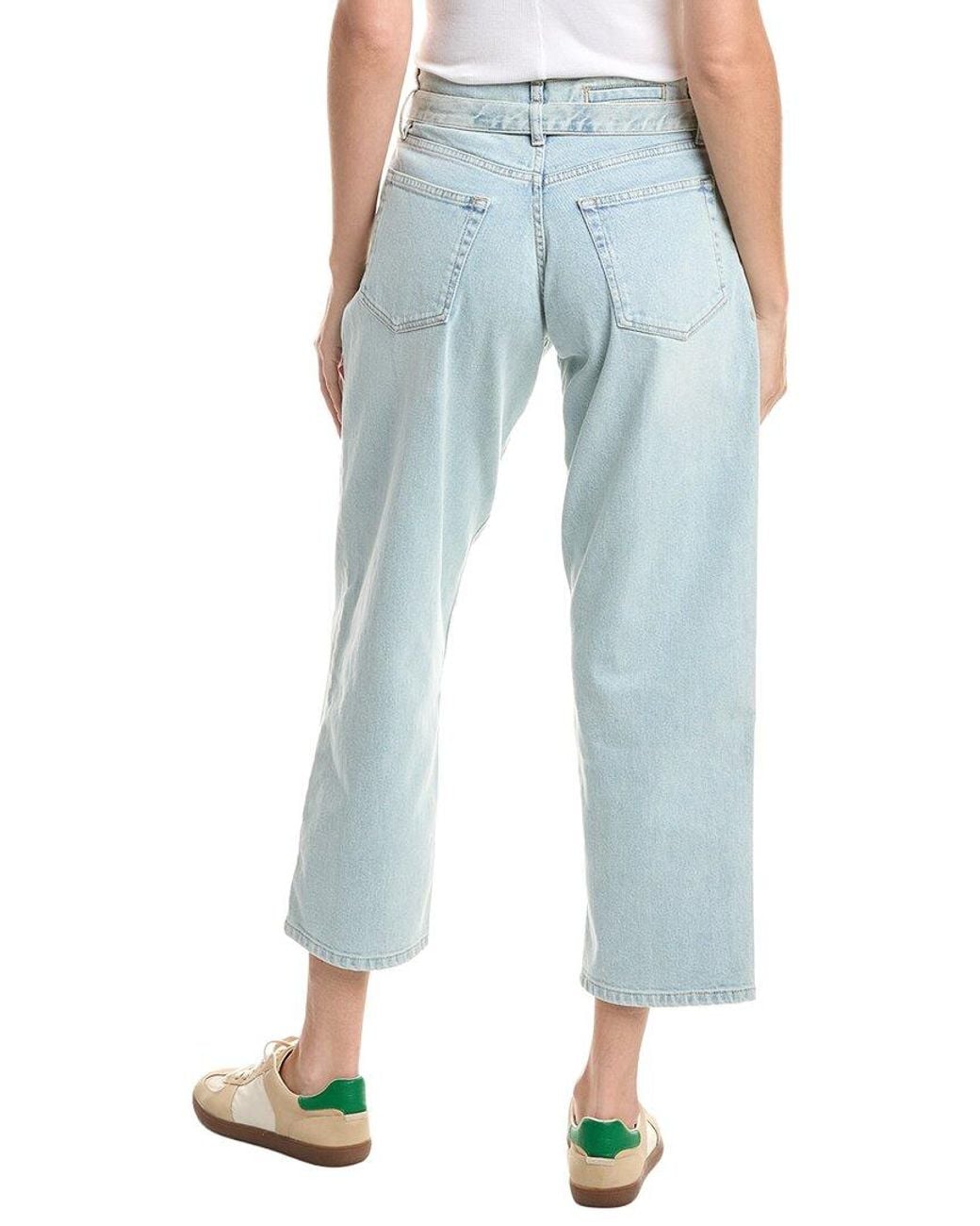 Proenza Schouler Blue Ellsworth Cropped Wide Jean