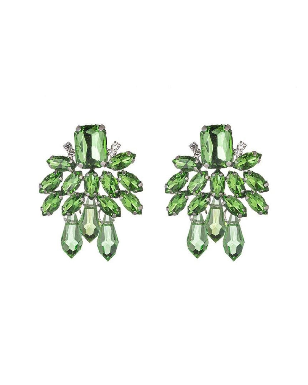 Eye Candy LA Green Cynthia Earrings
