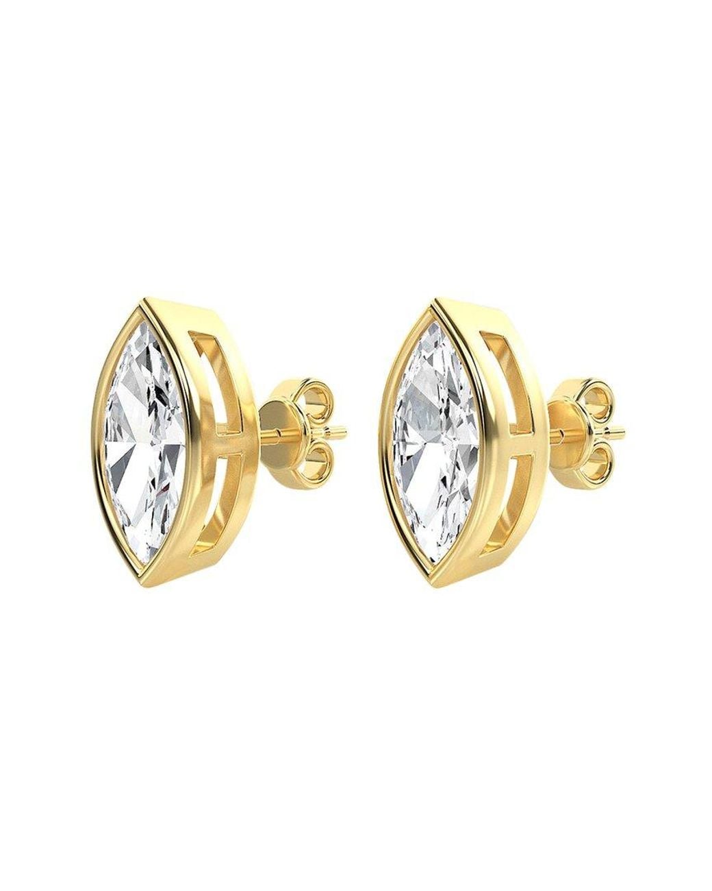 Diana M Metallic Diana M. Fine Jewelry 14k 1.08 Ct. Tw. Lab Grown Diamond Studs