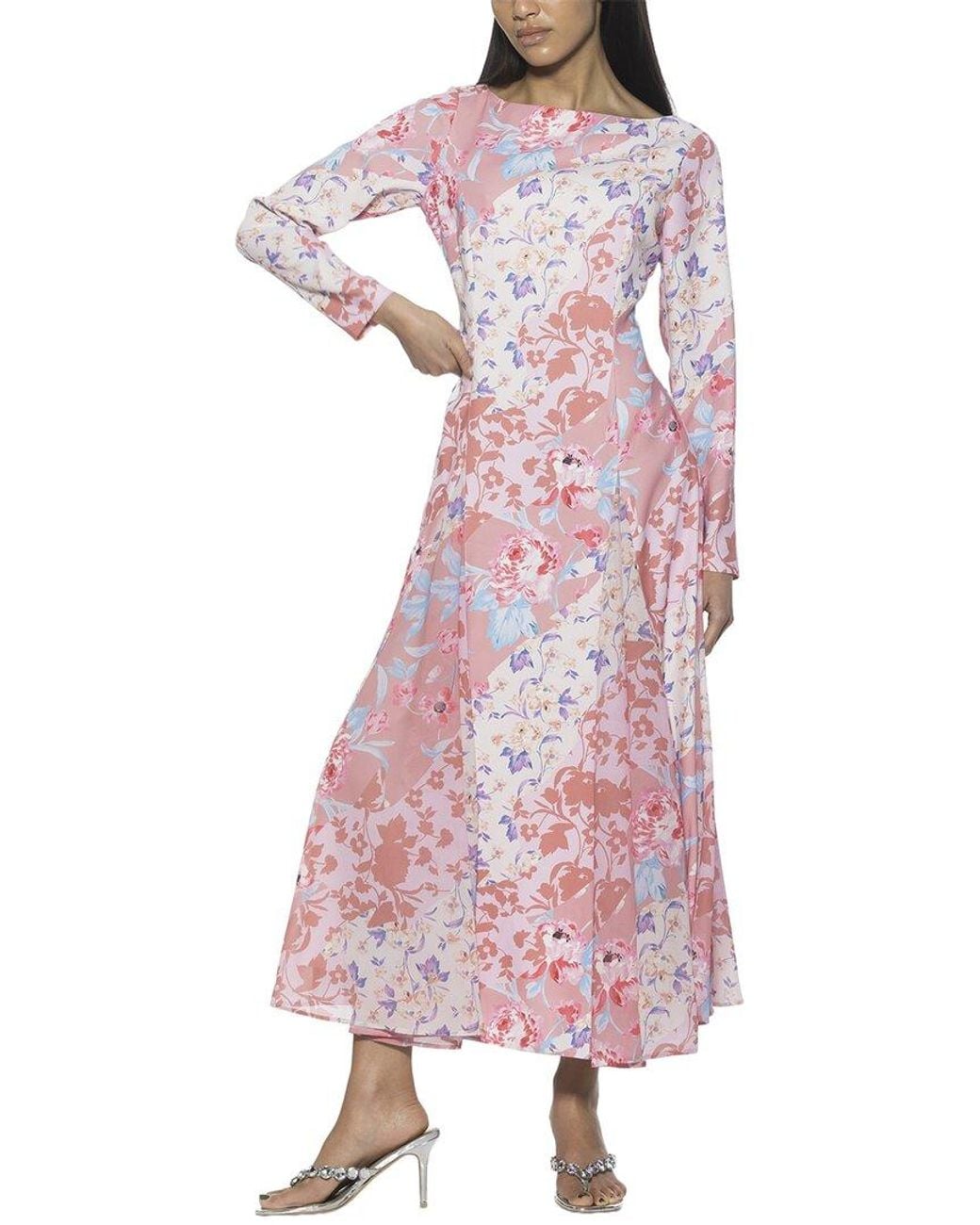 Alexia Admor Pink Elodie Fit & Flare Dress