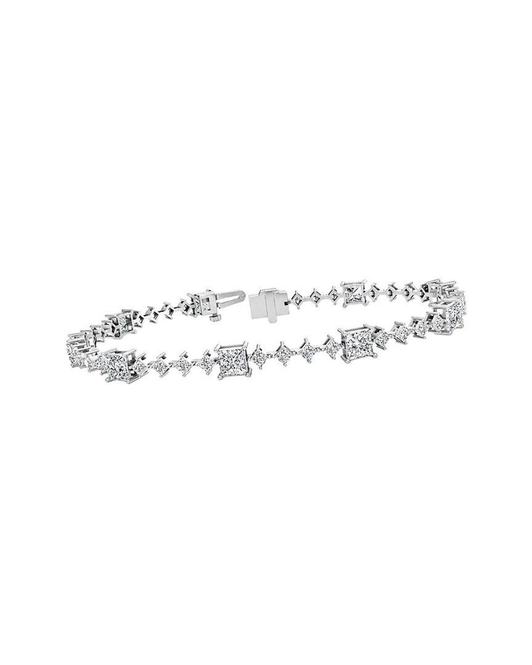 Lab Grown Diamonds White 14K 5.63 Ct. Tw. Lab-Grown Diamond Tennis Bracelet