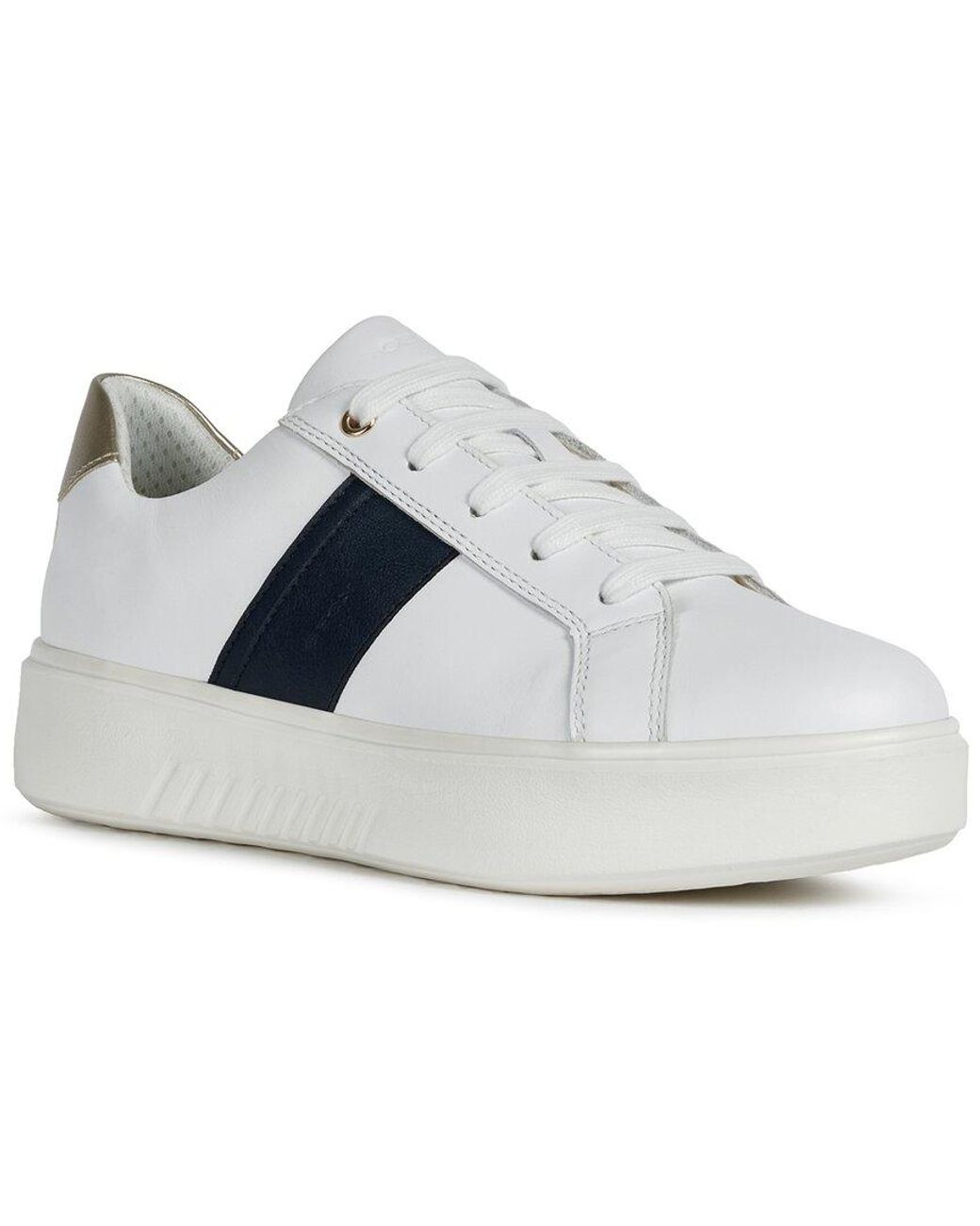 speech Journey Circumference Geox Nhenbus Leather Sneaker in White | Lyst