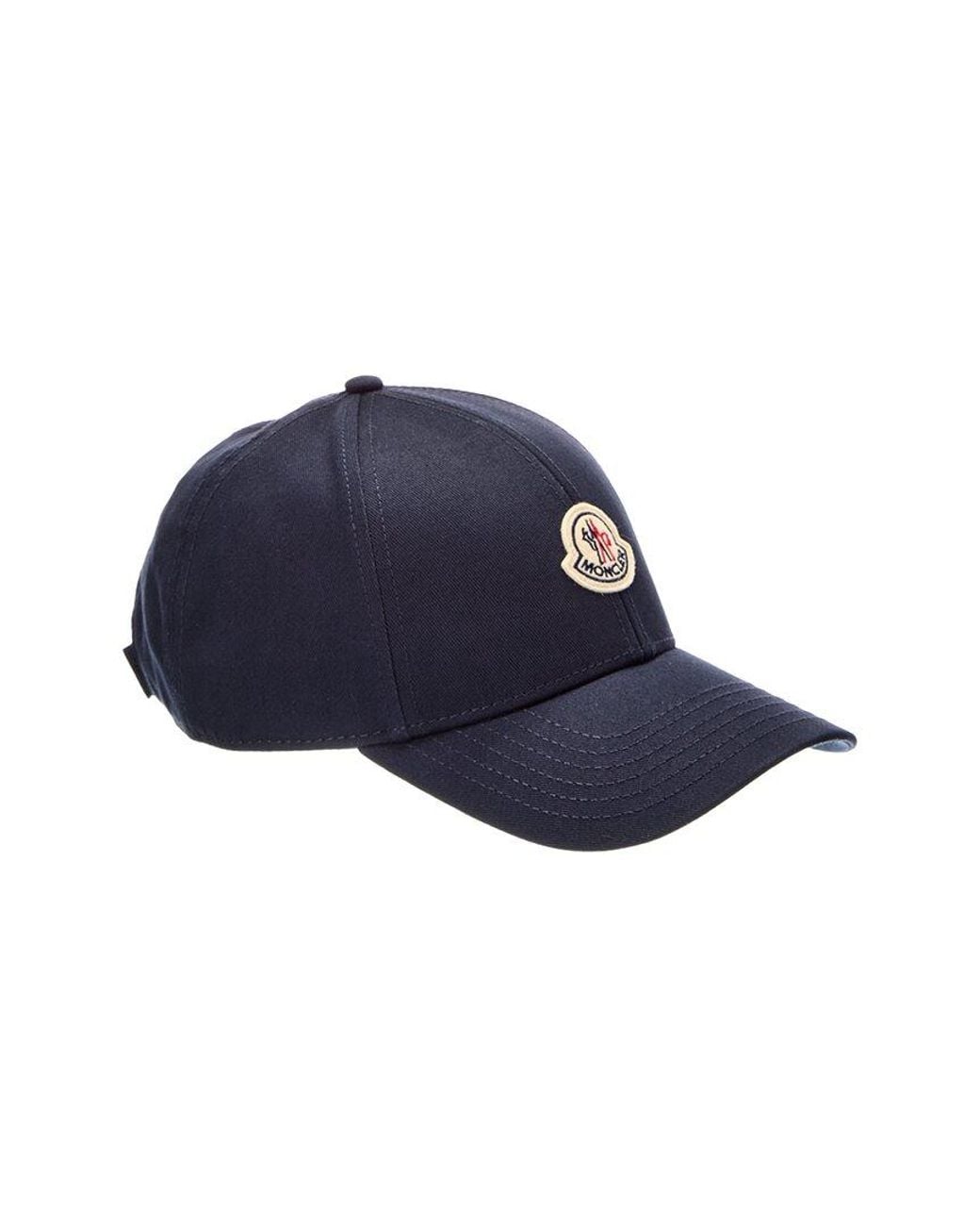 Moncler Blue Logo Pitch Baseball Cap for men