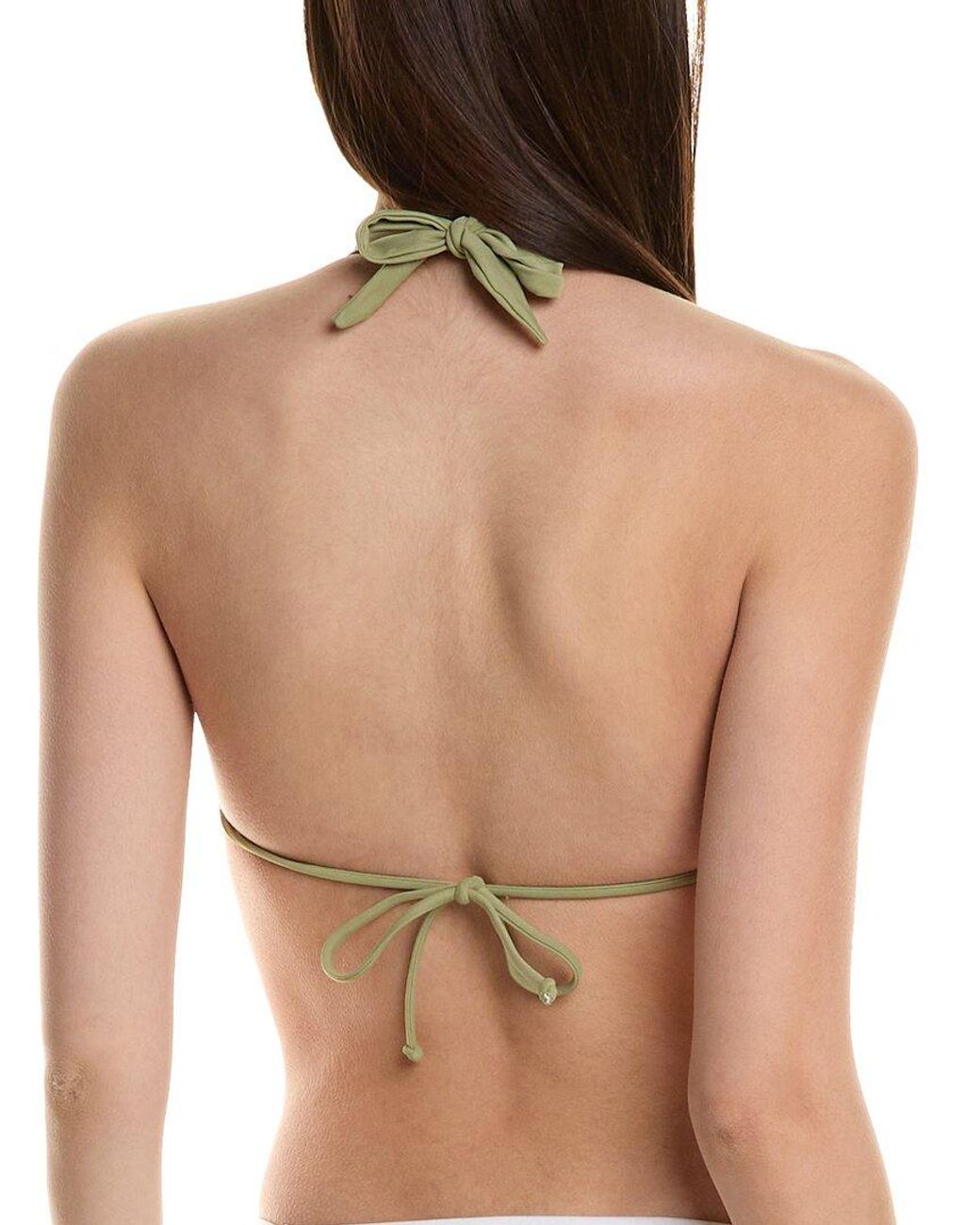 ViX Green Solid Bia Tube Bikini Top