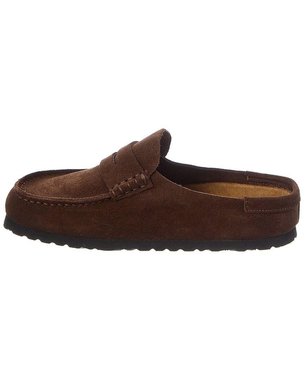 Birkenstock Brown Naples Narrow Wrapped Suede Clog
