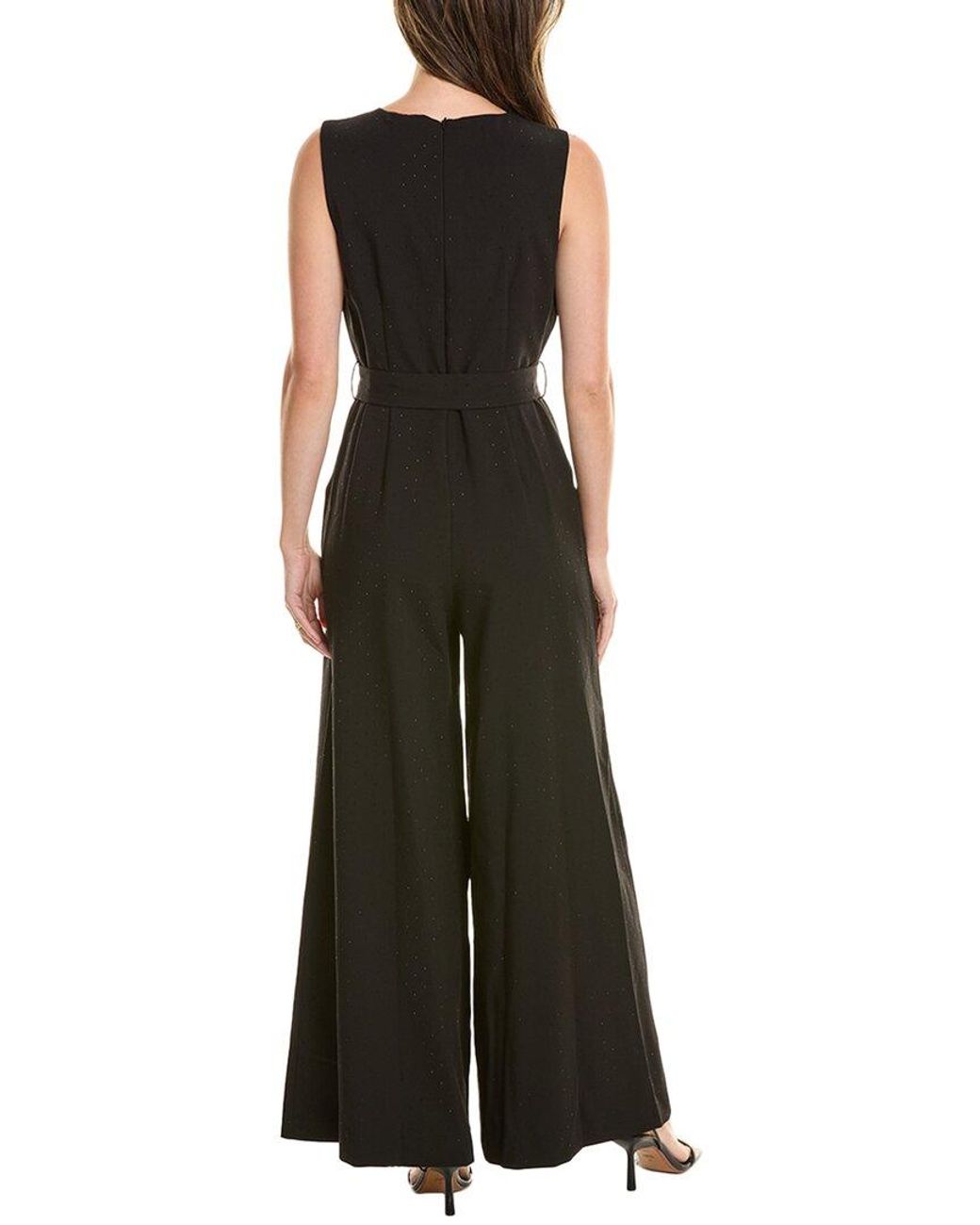 Vince Camuto V-Neck Wide Leg Jumpsuit in Black Lyst UK