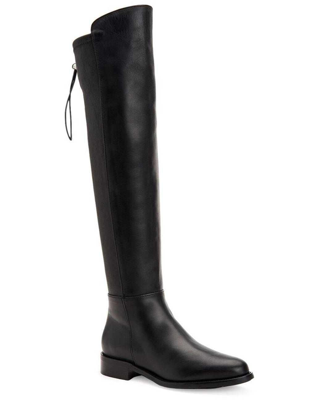 Aquatalia Norina Weatherproof Leather Over-the-knee Boot in Black | Lyst