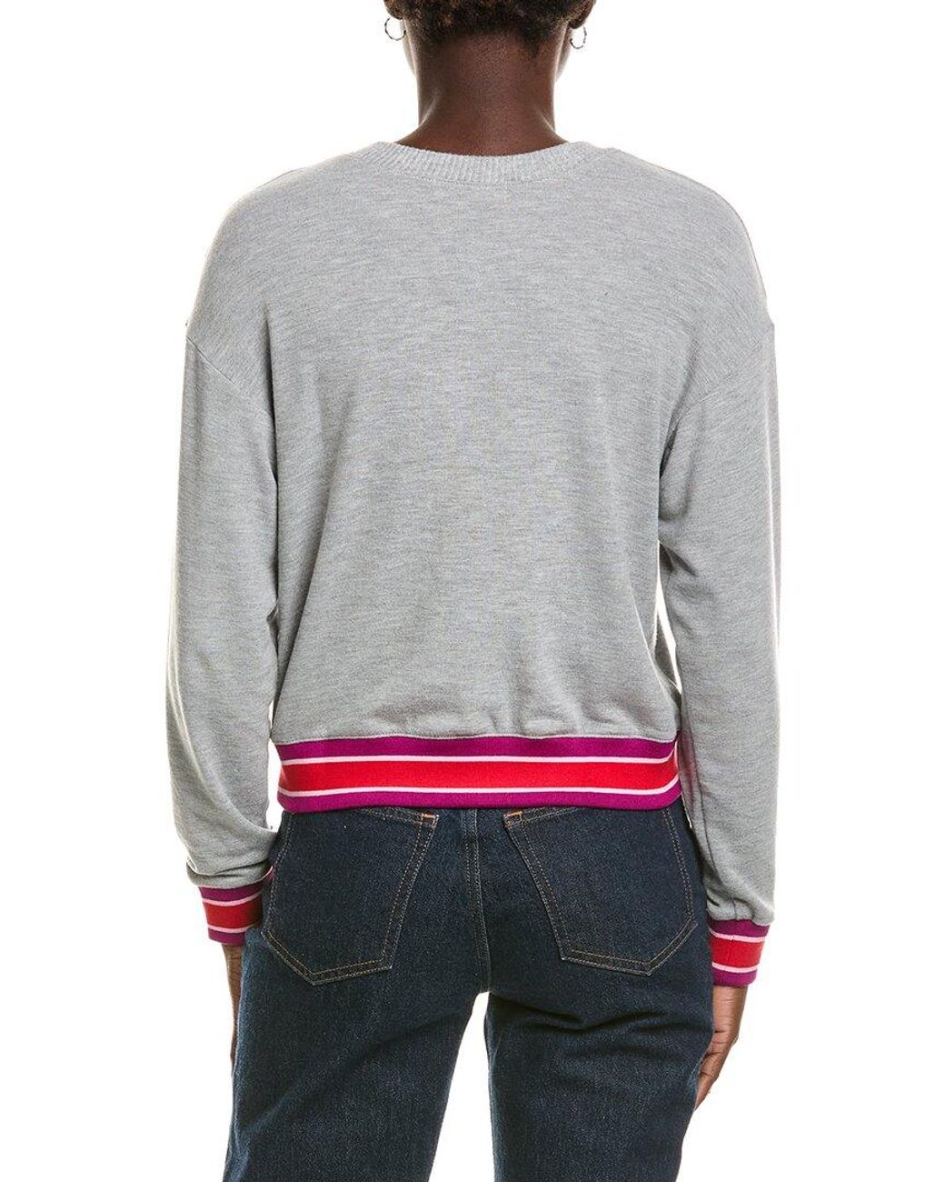 Michael Stars Gray Kimora Crew Neck Pullover