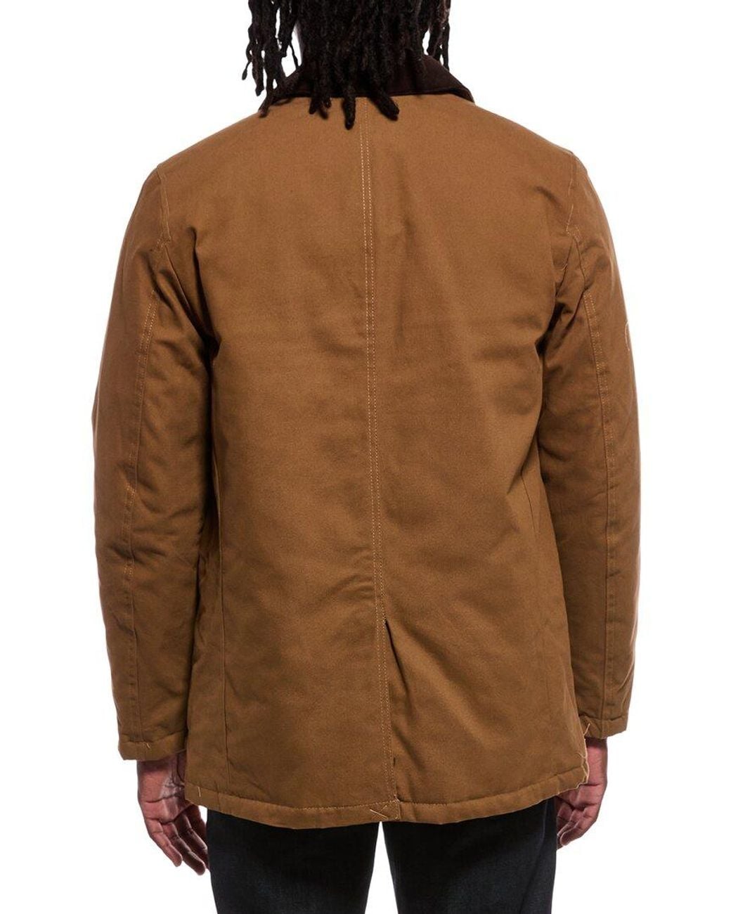 Cole Haan Brown Coated Rain Jacket for men