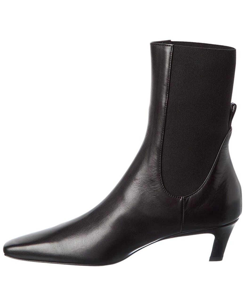 Totême  Gray Leather Bootie