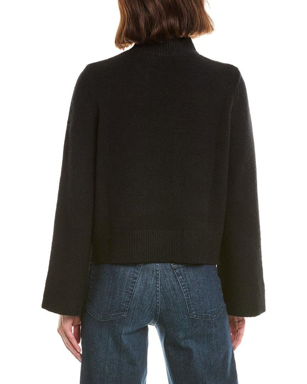 French Connection Black Suzie Crewneck Sweater