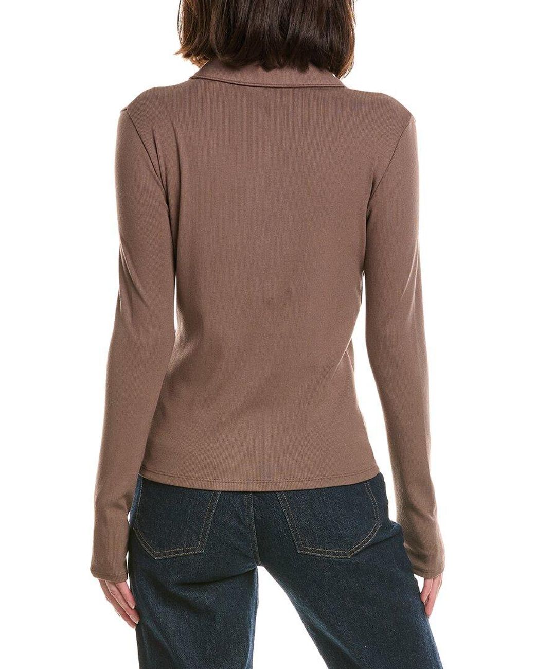 Vince Brown Polo Shirt