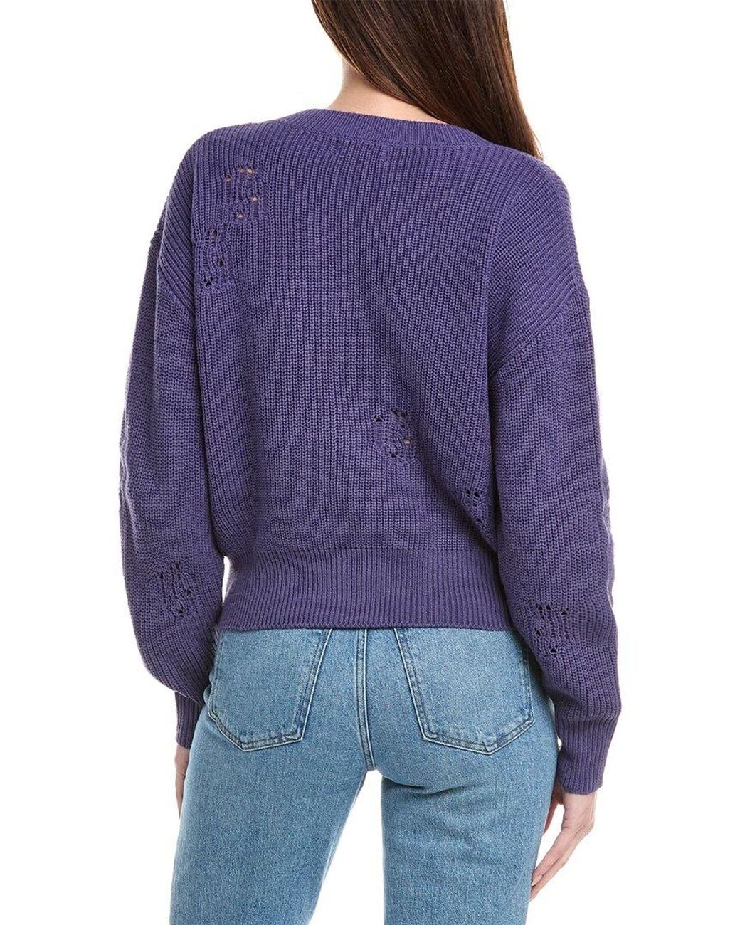 LaBiz Purple Lalamia V-Neck Sweater