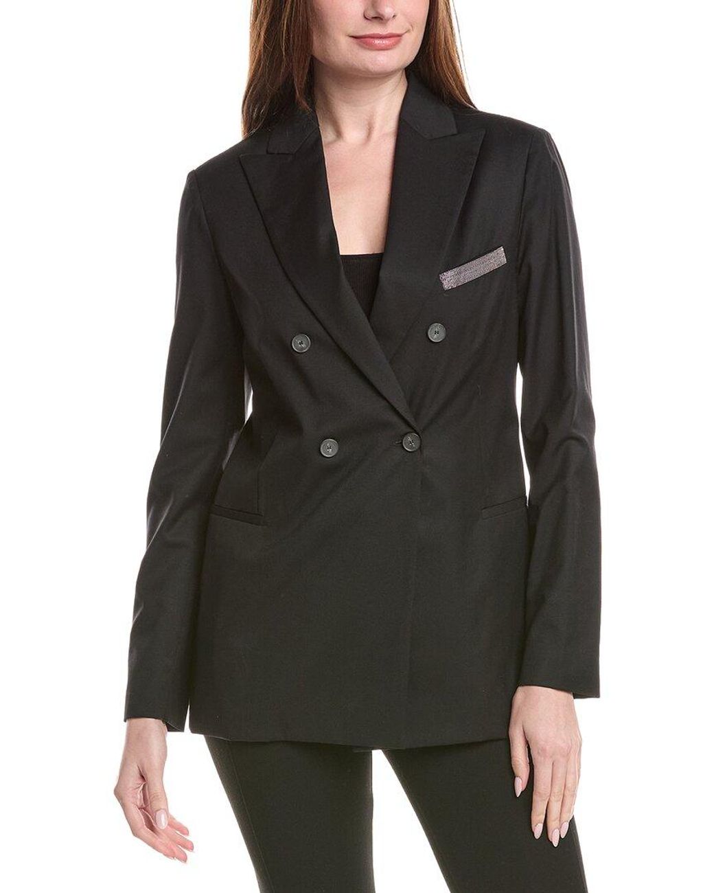 Fabiana Filippi Black Wool Blazer