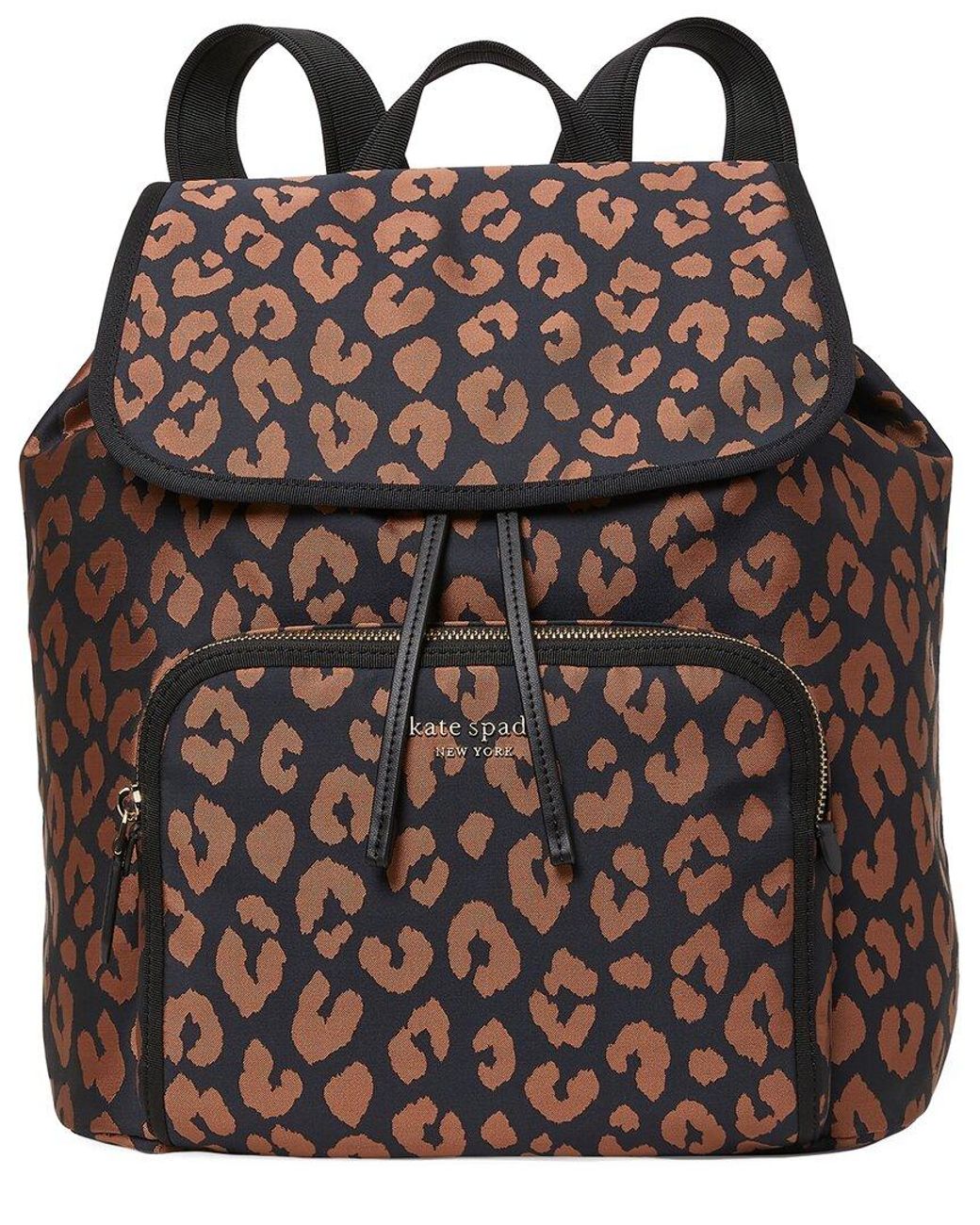 Kate Spade Sam Leopard Medium Backpack in Black Lyst