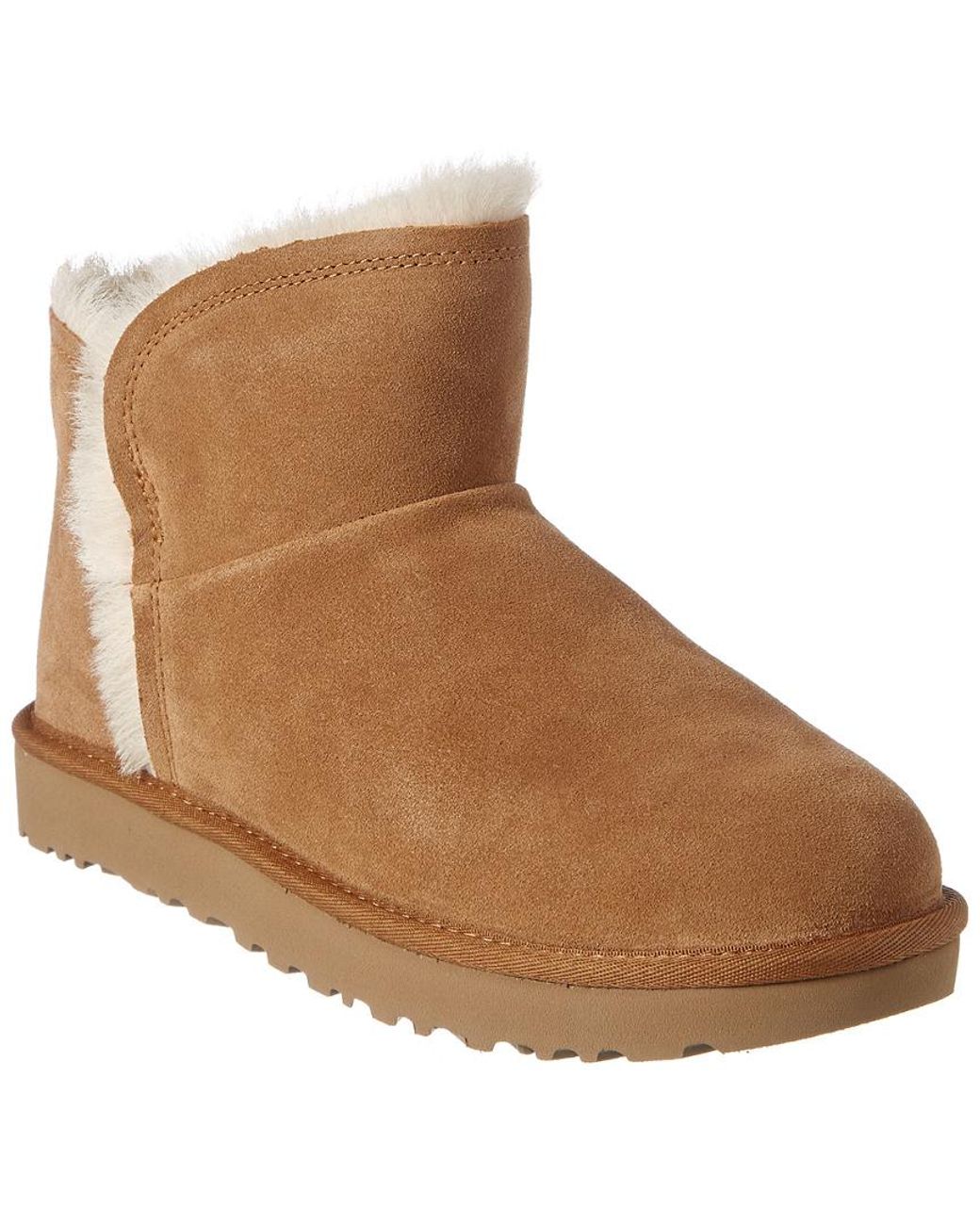 UGG Mini Fluff Highlow Suede Boot in Brown Save 1 Lyst