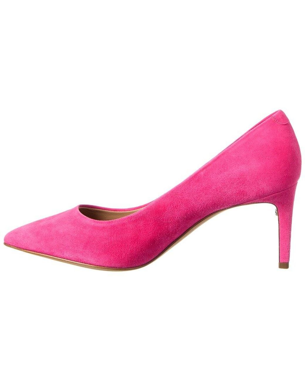 Ferragamo Pink Ilary Suede Pump