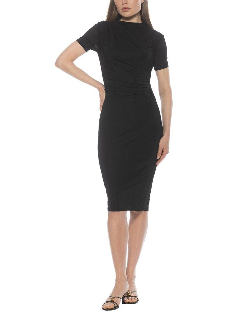 Alexia Admor Black Santal Fit & Flare Dress