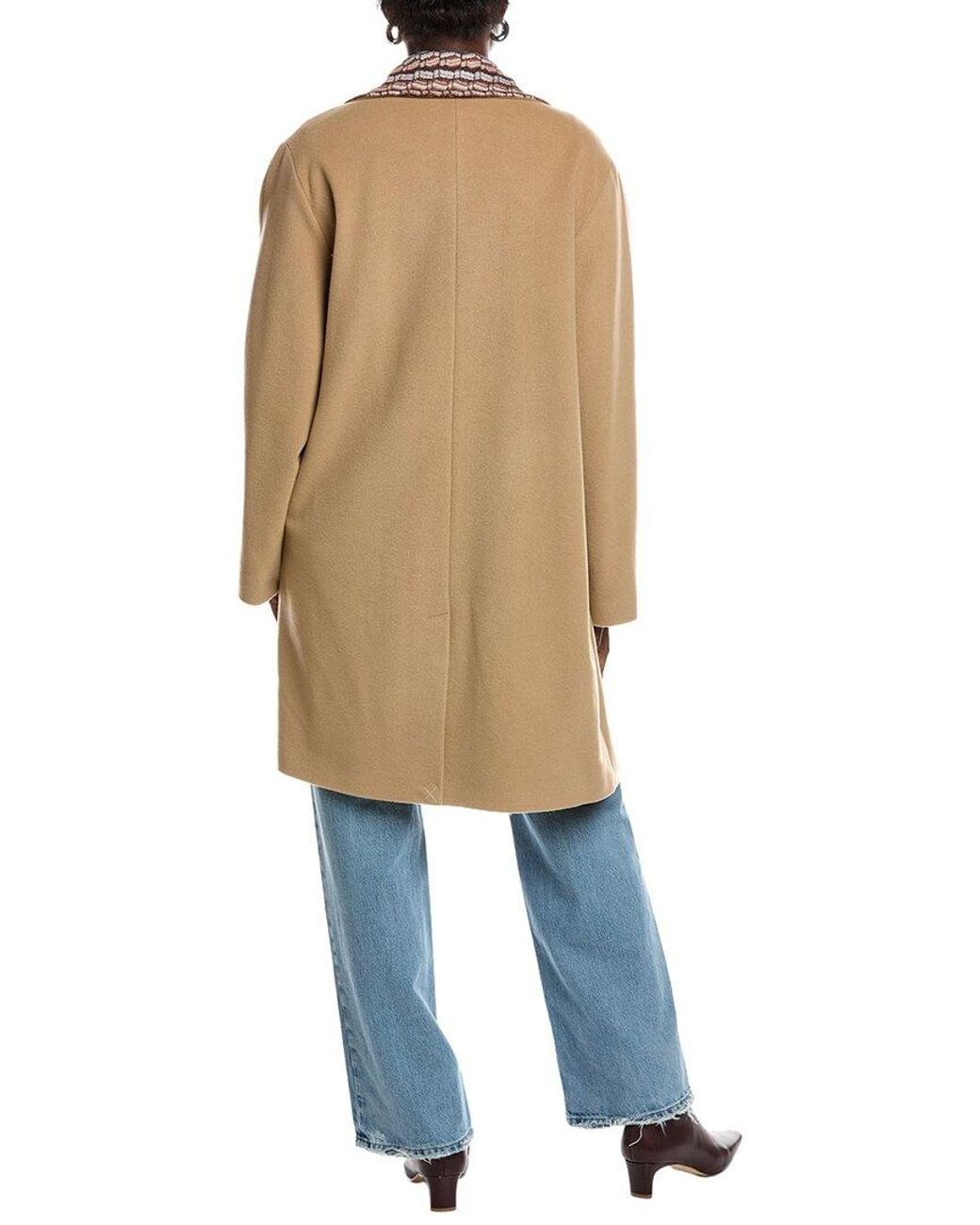 Missoni Natural Wool-Blend Overcoat