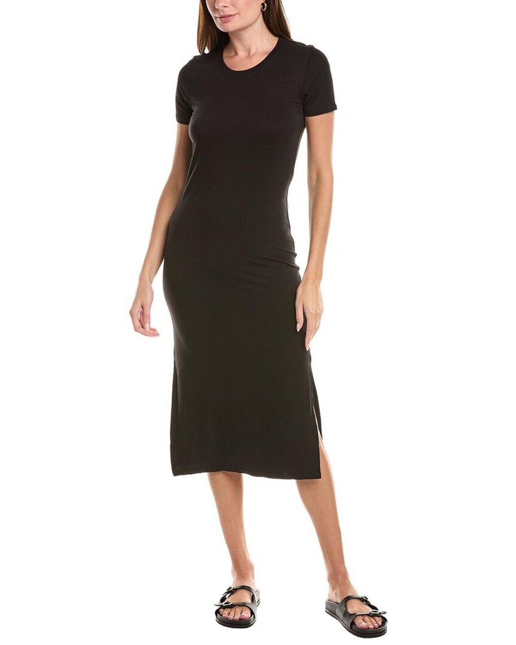 Sans Faff Black Alexa Midi Dress