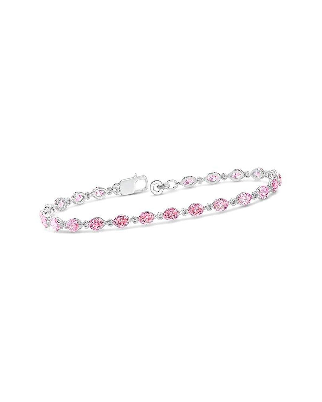 Lab Grown Diamonds White 14K 3.22 Ct. Tw. Lab-Grown Diamond Tennis Bracelet