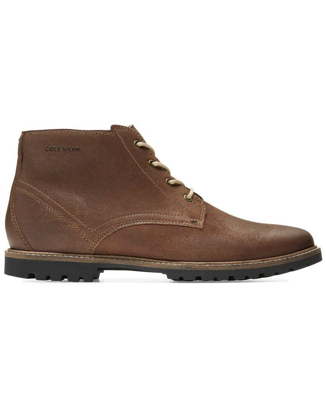 Cole Haan Nathan Leather Chukka Boot in Brown for Men Lyst