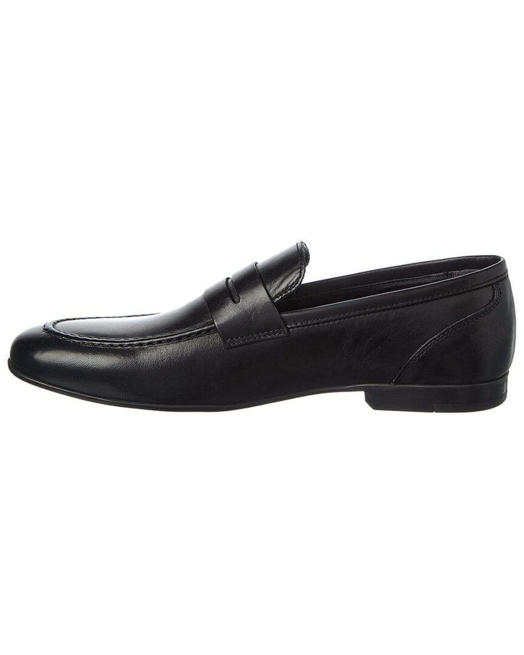 M by Bruno Magli Black Valerio Leather Loafer for men