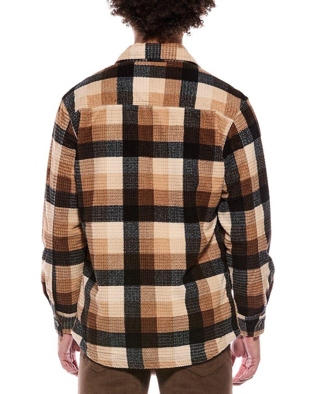 Vintage 1946 Brown Quilted Blackwatch Herringbone Jacket for men