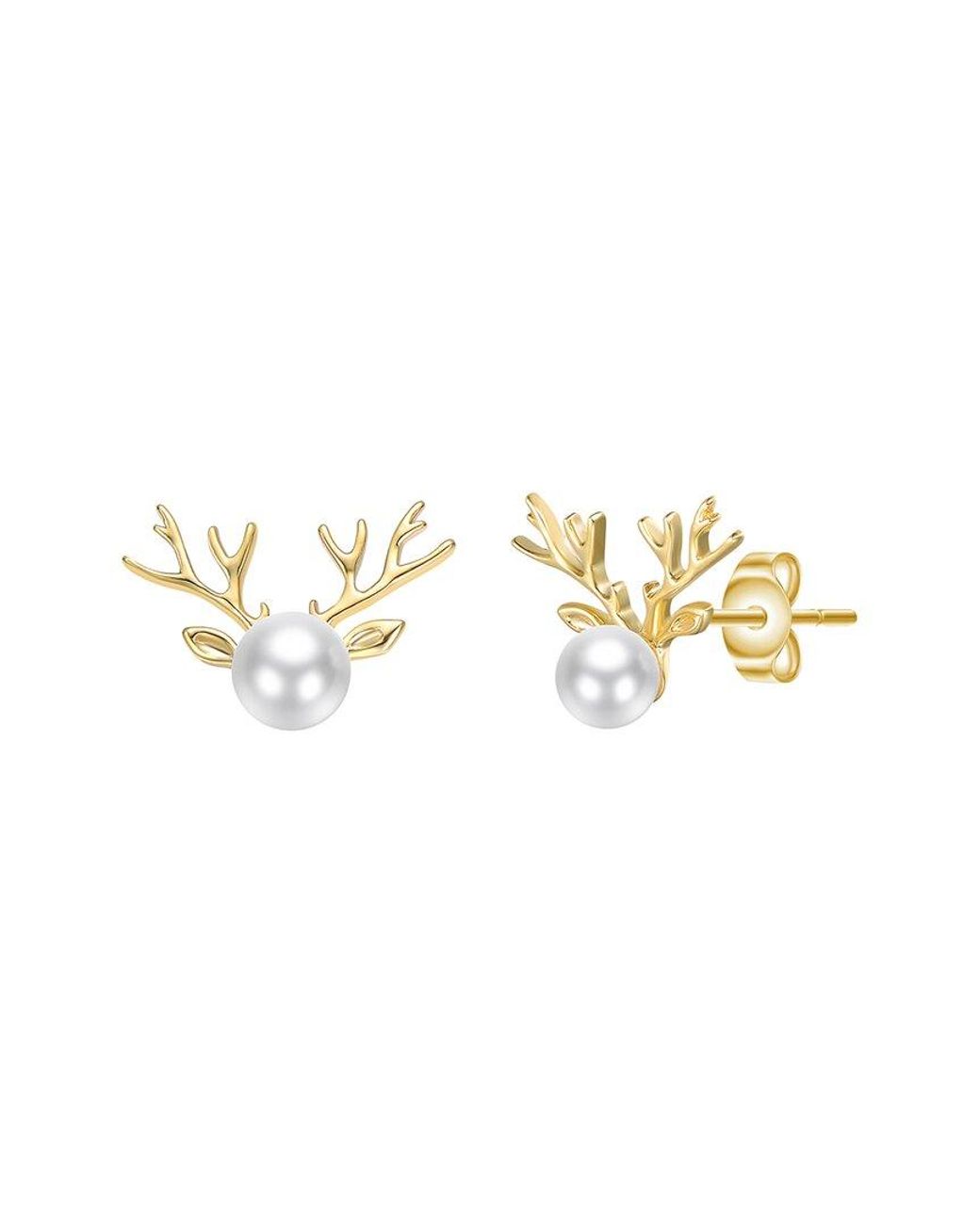 Rachel Glauber Metallic 14K Plated Animal Earrings