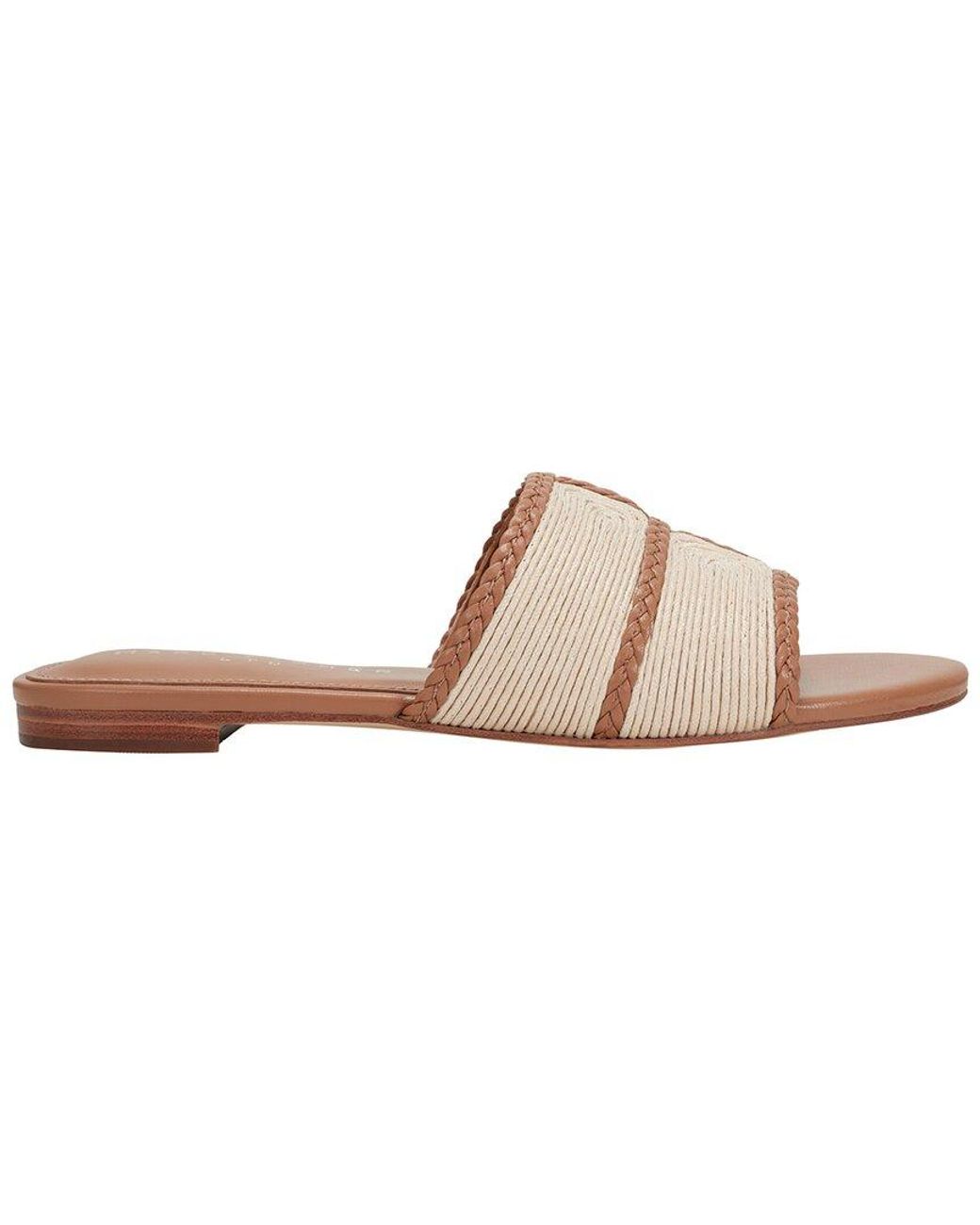 Marc Fisher Brown Zuri Leather Sandal