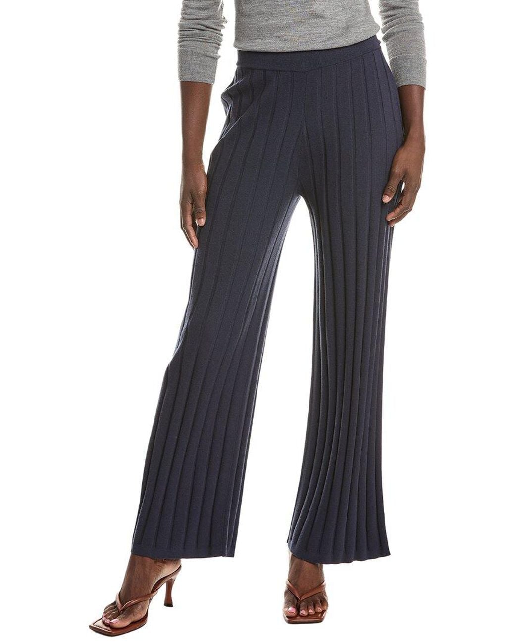 Max Mara Blue Mm By Tema Knitted Trouser