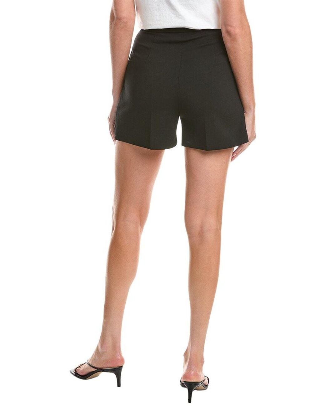 Max Mara Black Giugno Wool-Blend Short