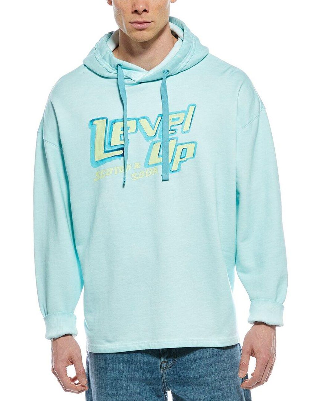 Scotch Soda Loose Fit Hoodie in Blue for Men Lyst