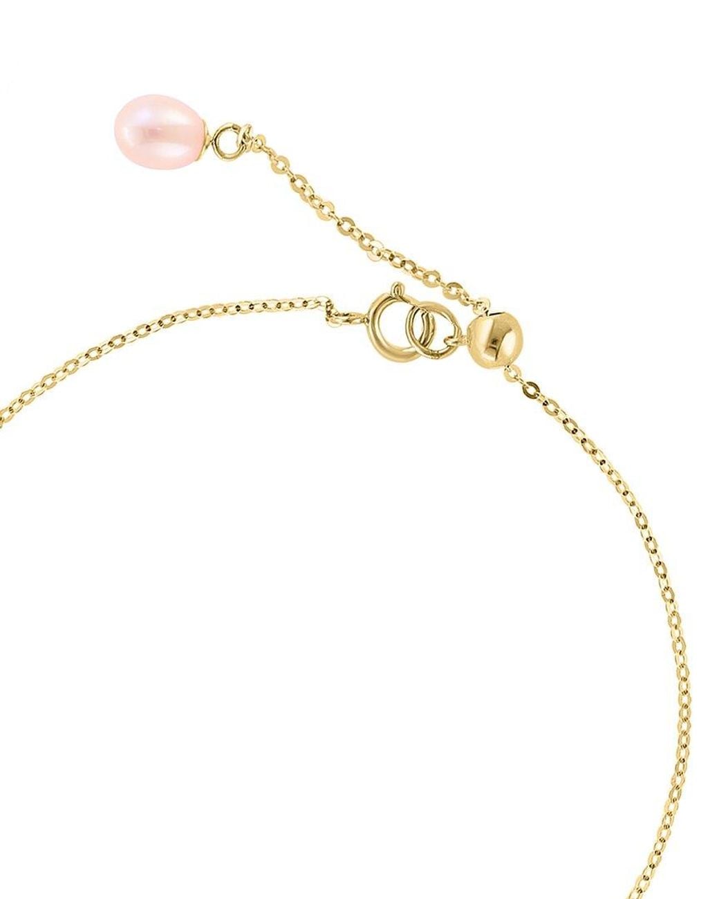 Effy Fine Jewelry Metallic 14K 0.01 Ct. Tw. Diamond & 5Mm, 13Mm Pearl Bracelet