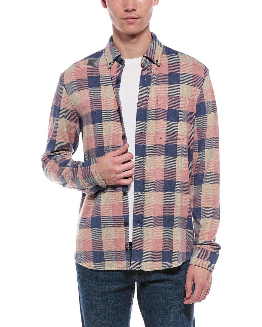Faherty Brand Red Legend Sweater Shirt for men