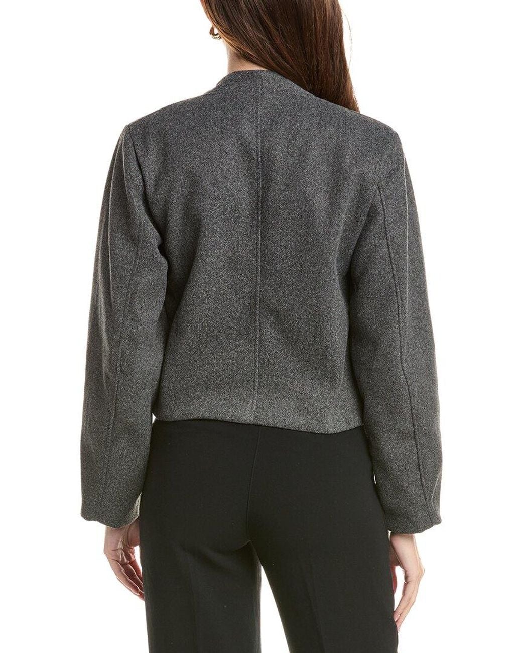 HL Affair Gray Woven Coat