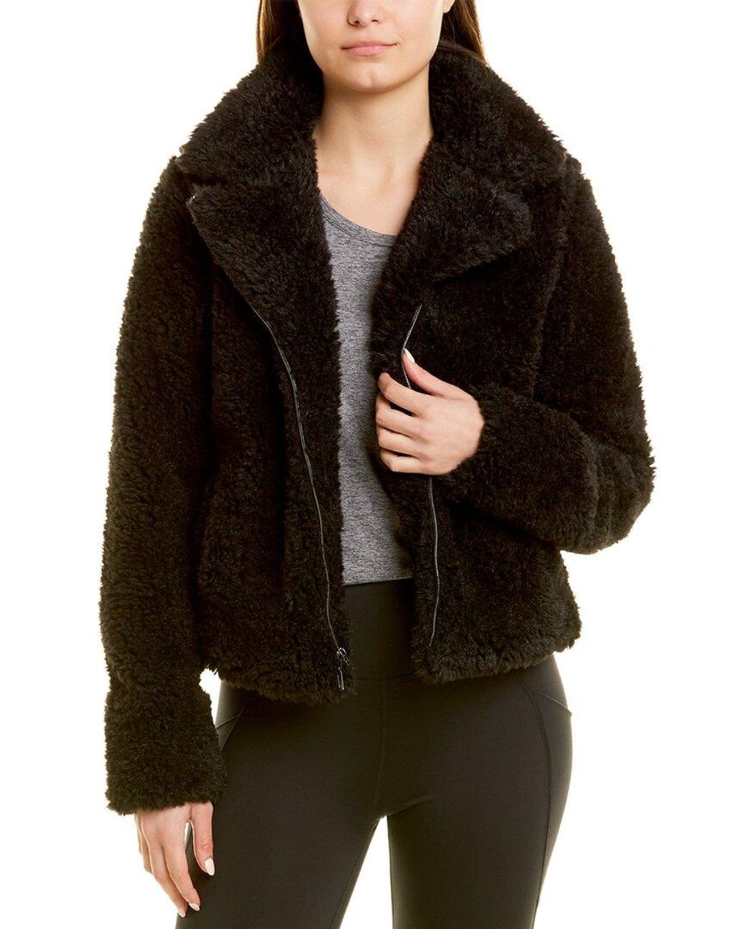 Nils Short Fuzzy Jacket in Black - Save 