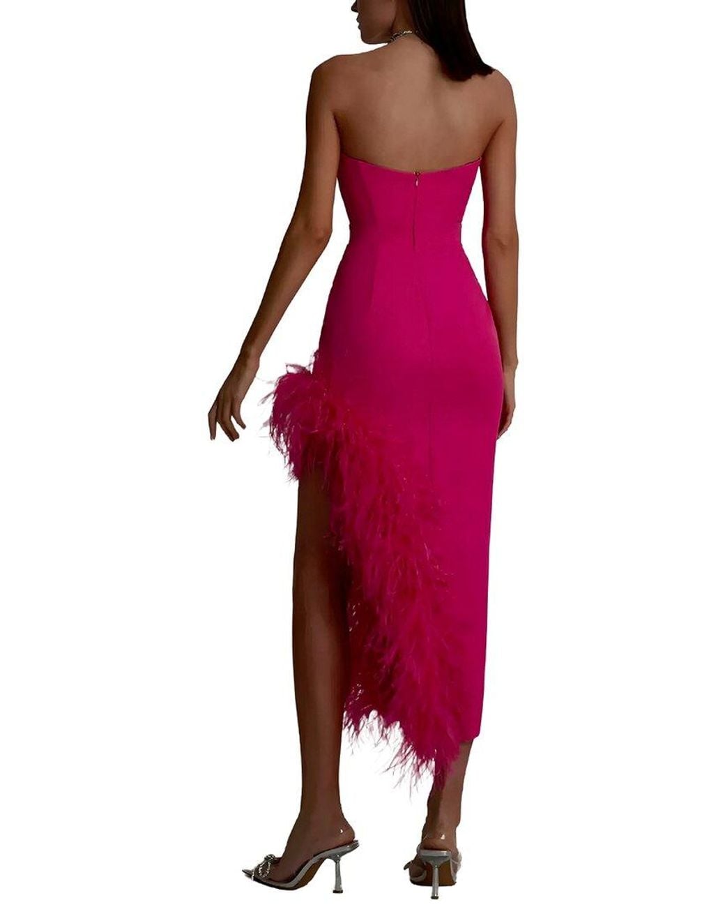 CAMILA BLANCO Red Midi Dress