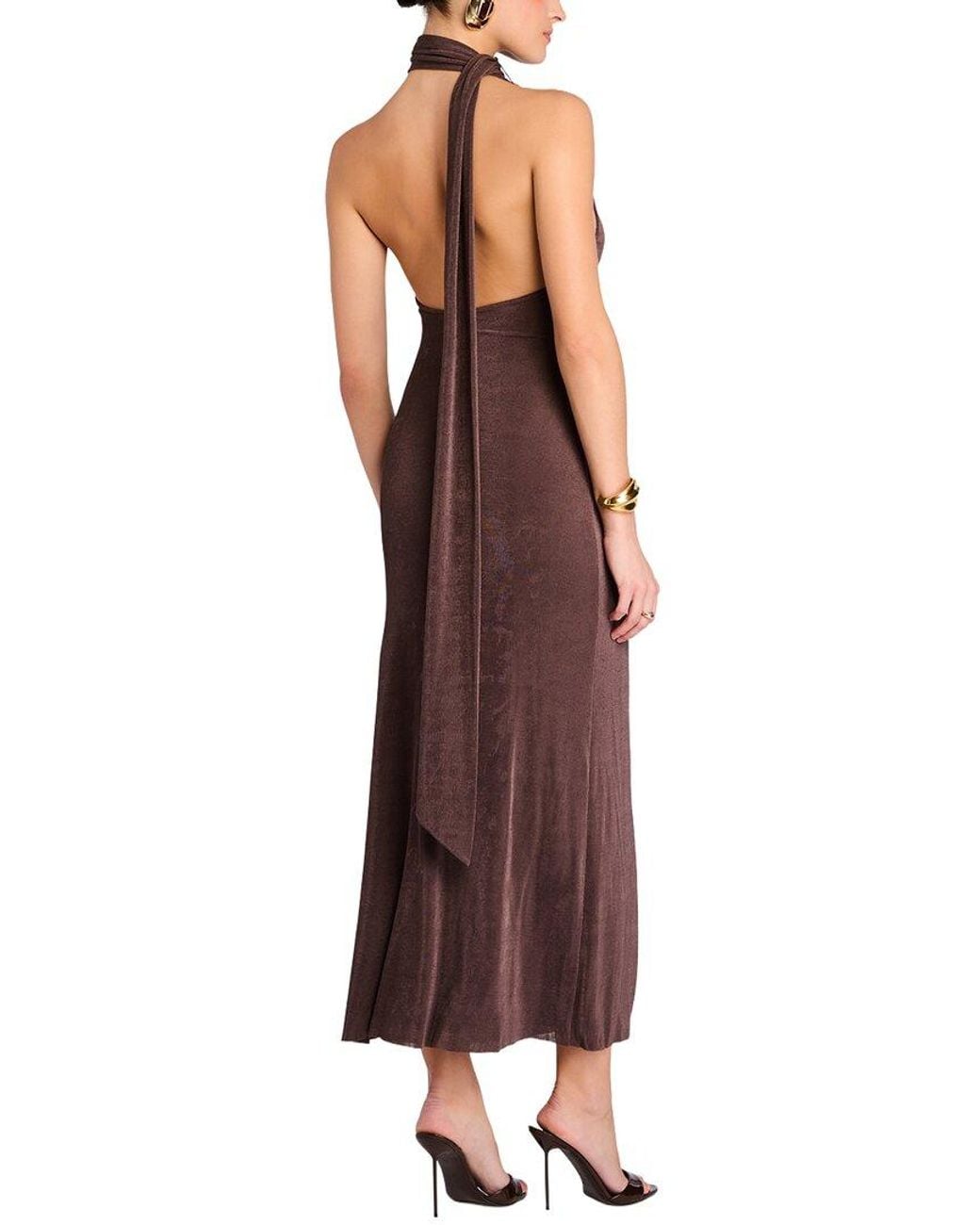 SER.O.YA Purple Seroya Tre Midi Dress