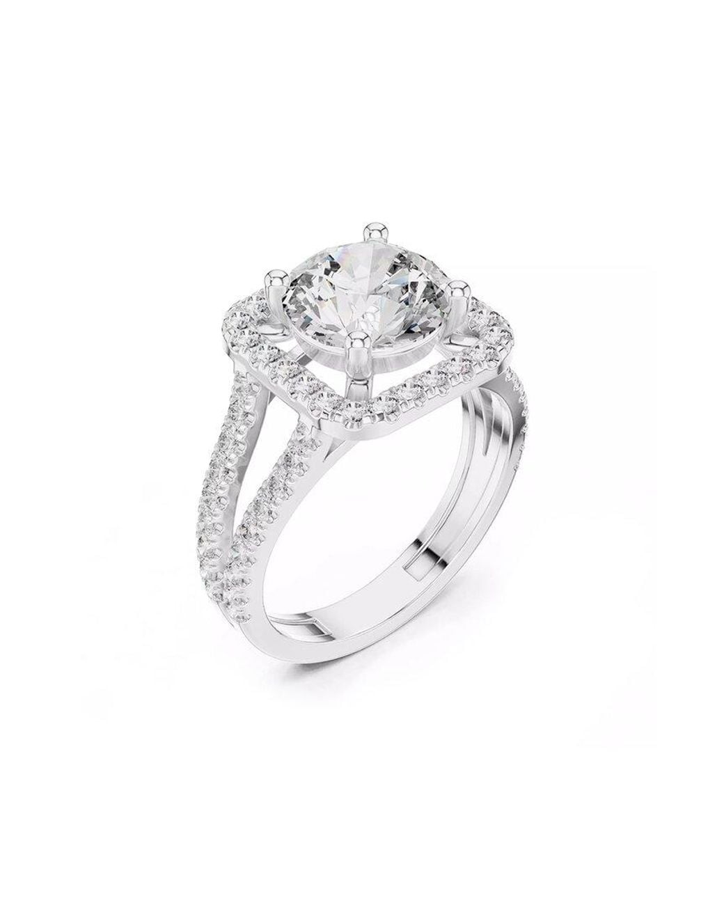 Lab Grown Diamonds White 14K 2.70 Ct. Tw. Lab-Grown Diamond Ring
