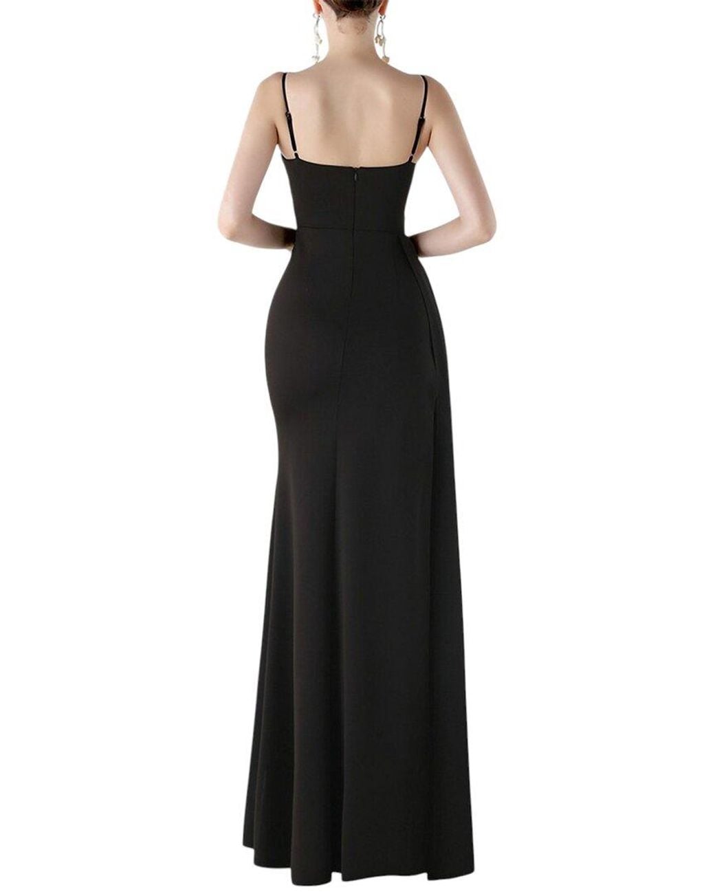 KALINNU Black Maxi Dress