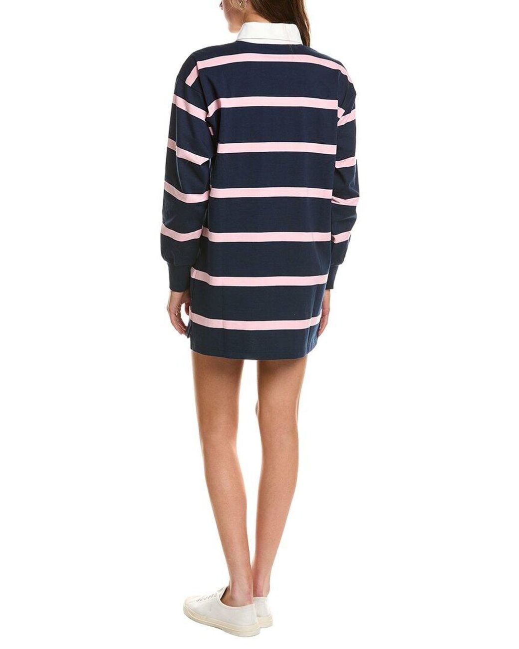 Rowing Blazers Blue Stripe Rugby Polo Dress