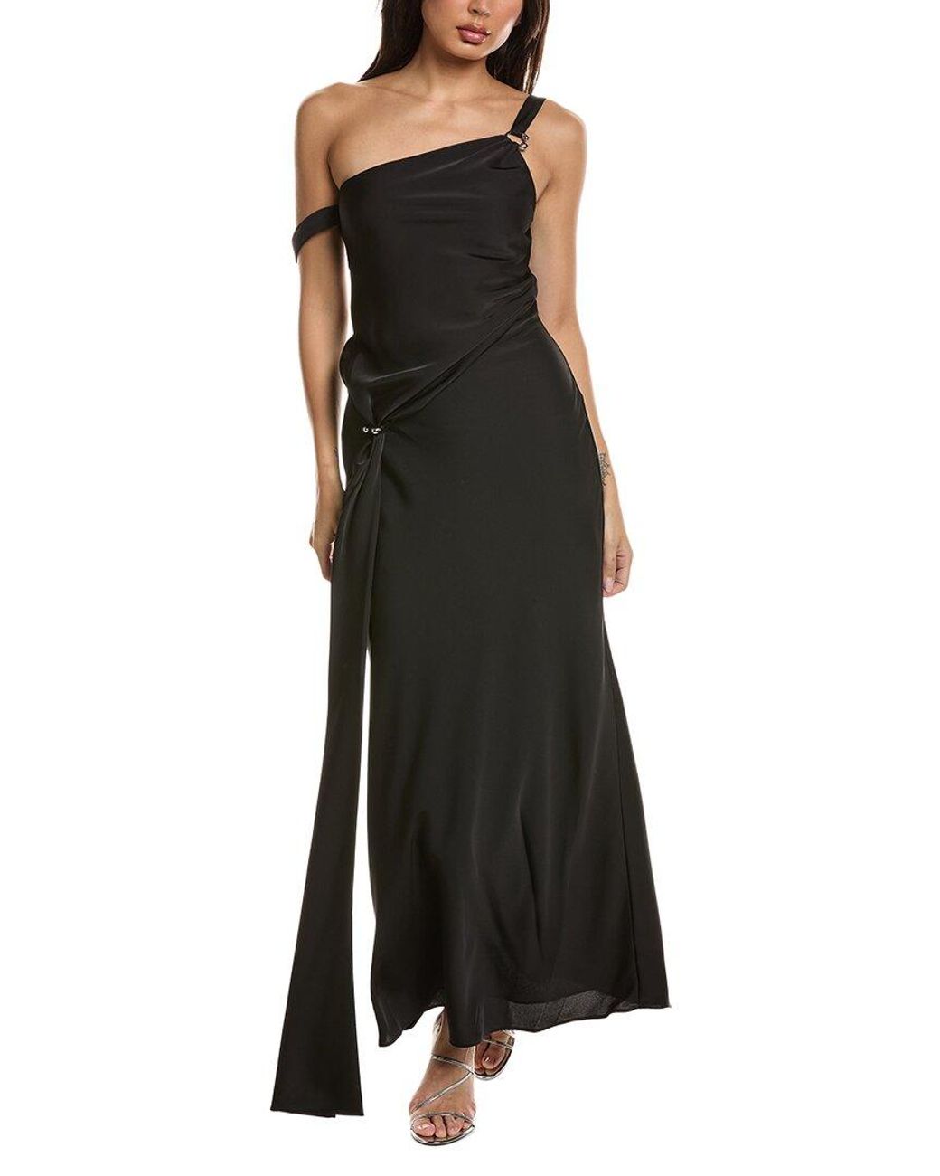 Misha Black The Horizon Satin Dress