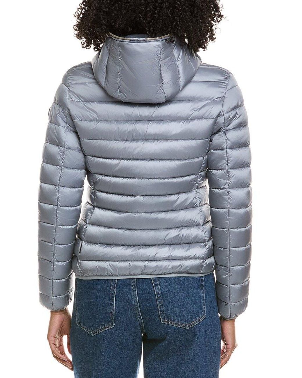 Save The Duck Blue Olly Basic Hooded Basic Jacket