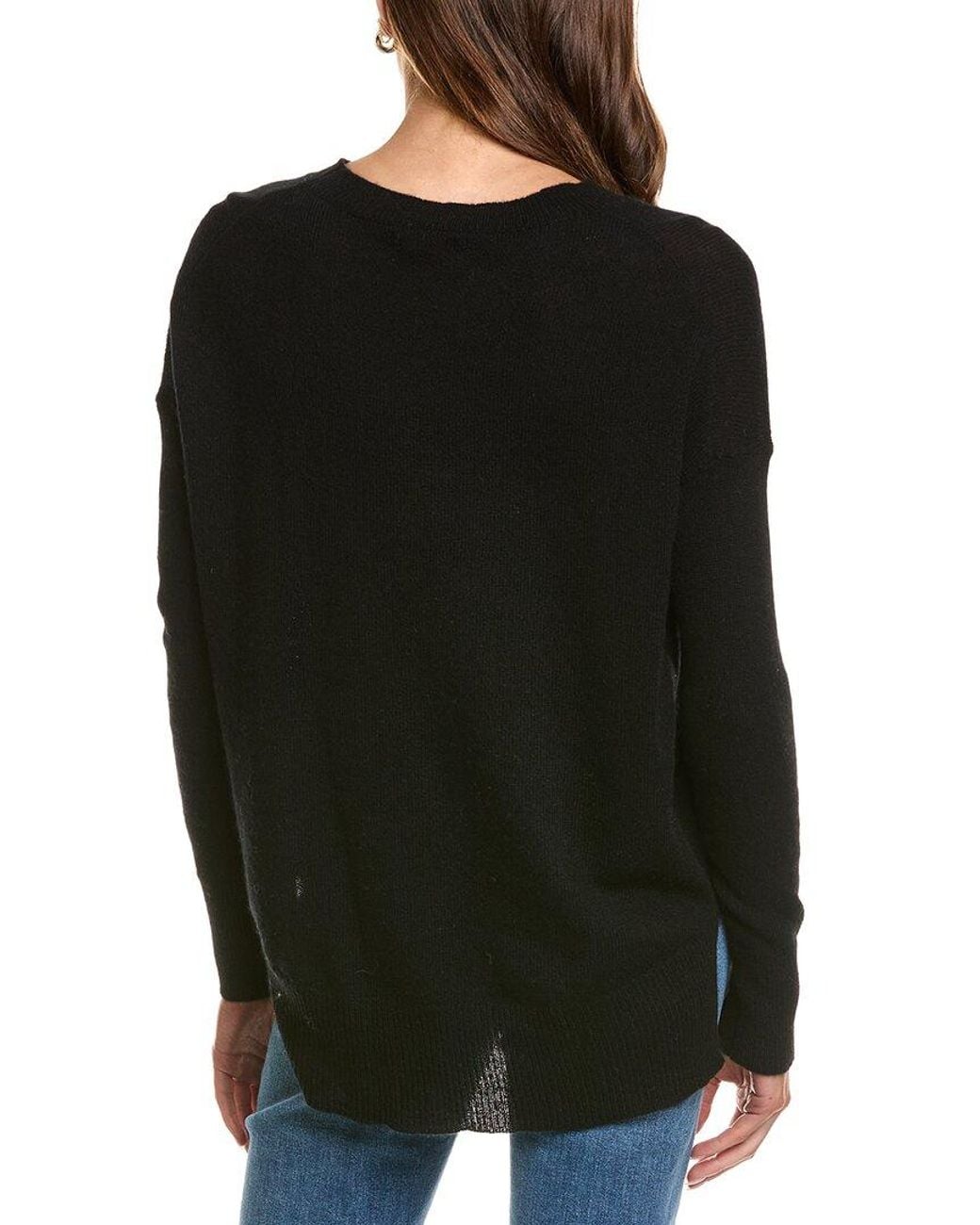 Philosophy Black Oversized Crewneck Cashmere Sweater