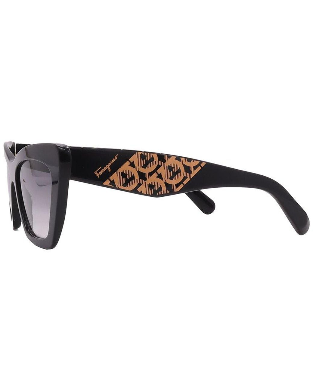 Ferragamo Black 55Mm Sunglasses
